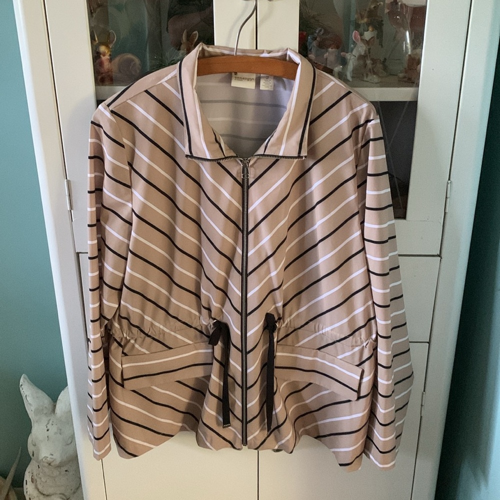 Striped Women's Blazer Jacket